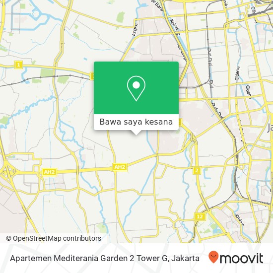 Peta Apartemen Mediterania Garden 2 Tower G