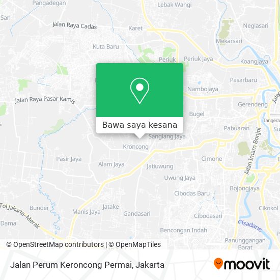 Peta Jalan Perum Keroncong Permai