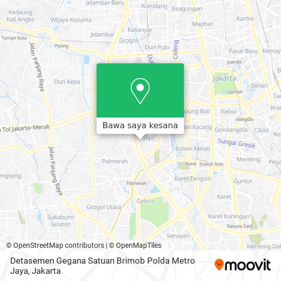 Peta Detasemen Gegana Satuan Brimob Polda Metro Jaya