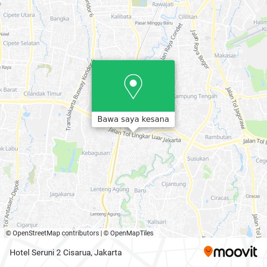 Peta Hotel Seruni 2 Cisarua