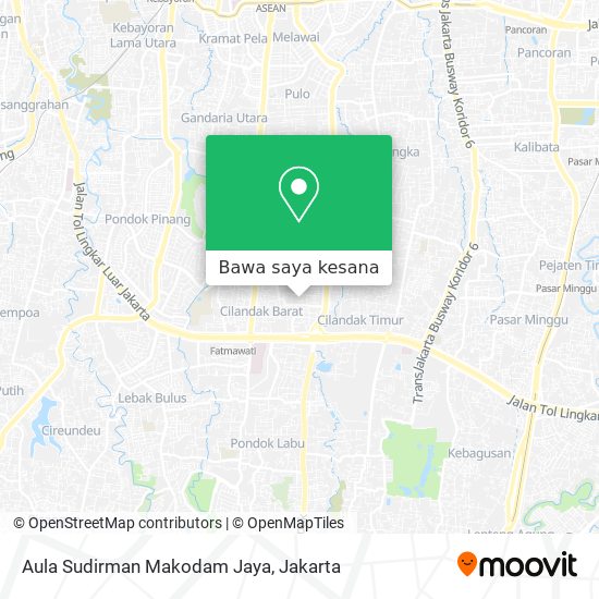 Peta Aula Sudirman Makodam Jaya