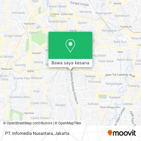 Peta PT. Infomedia Nusantara