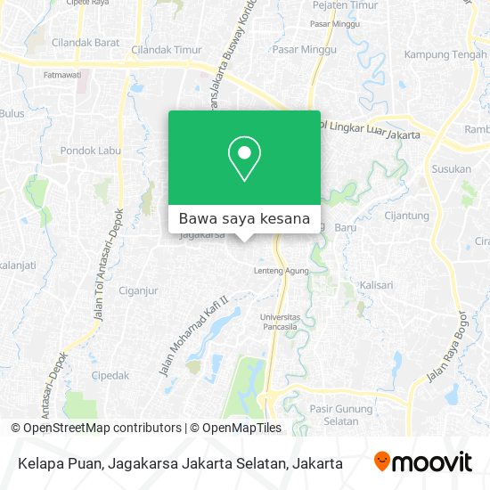 Peta Kelapa Puan, Jagakarsa Jakarta Selatan