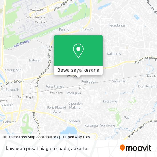 Peta kawasan pusat niaga terpadu