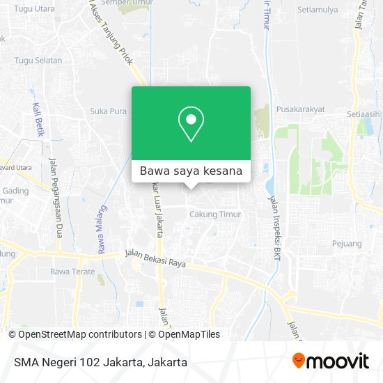 Peta SMA Negeri 102 Jakarta