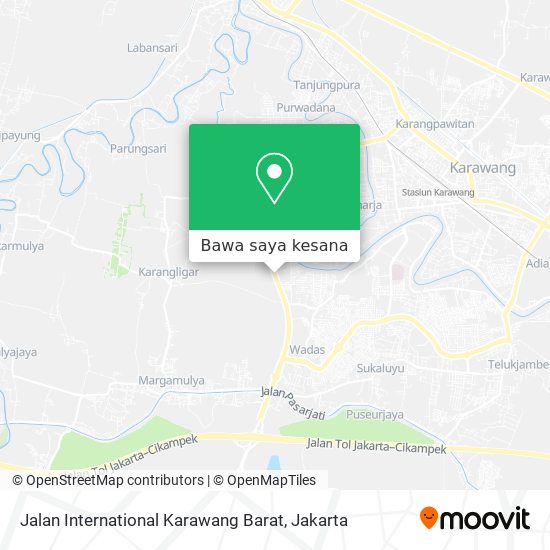 Peta Jalan International Karawang Barat