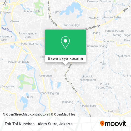 Peta Exit Tol Kunciran - Alam Sutra