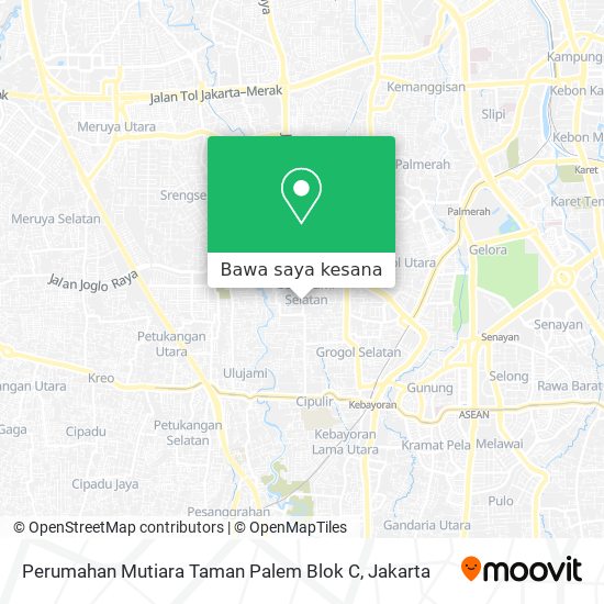 Peta Perumahan Mutiara Taman Palem Blok C