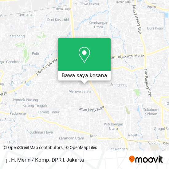 Peta jl. H. Merin / Komp. DPR I
