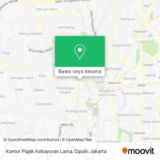 Peta Kantor Pajak Kebayoran Lama, Cipulir