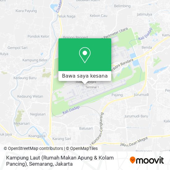 Peta Kampung Laut (Rumah Makan Apung & Kolam Pancing), Semarang