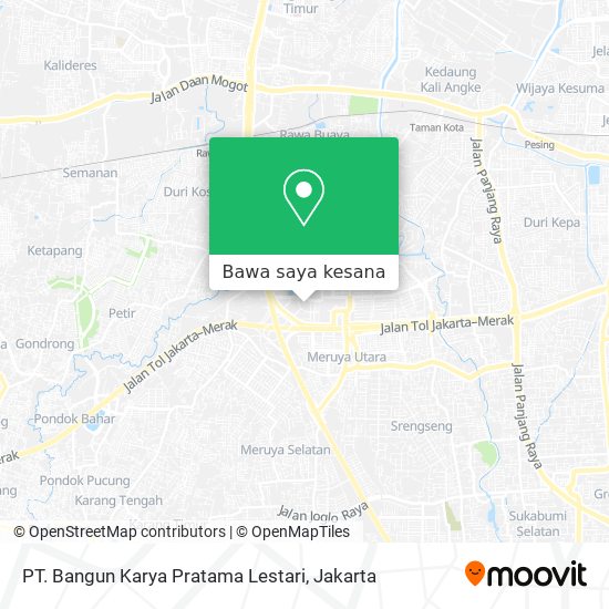Peta PT. Bangun Karya Pratama Lestari