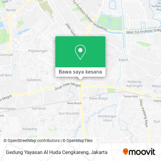 Peta Gedung Yayasan Al Huda Cengkareng