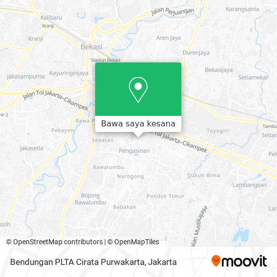 Peta Bendungan PLTA Cirata Purwakarta