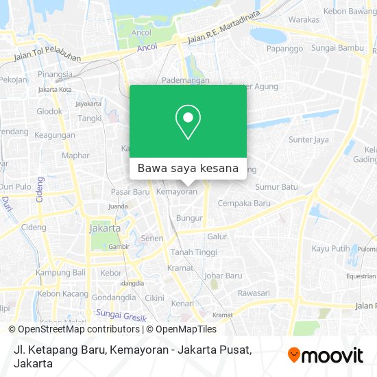 Peta Jl. Ketapang Baru, Kemayoran - Jakarta Pusat