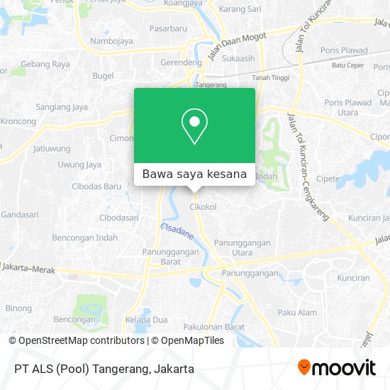 Peta PT ALS (Pool) Tangerang