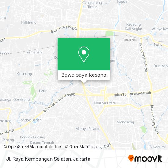 Peta Jl. Raya Kembangan Selatan