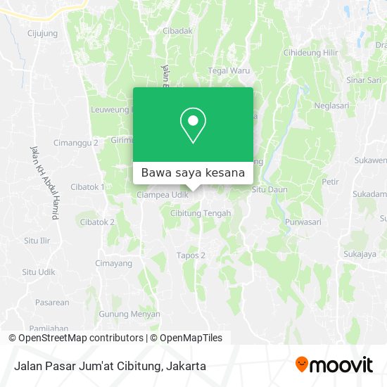 Peta Jalan Pasar Jum'at Cibitung