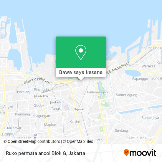 Peta Ruko permata ancol Blok G