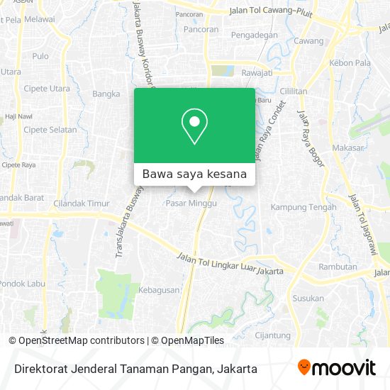 Peta Direktorat Jenderal Tanaman Pangan