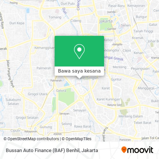 Peta Bussan Auto Finance (BAF) Benhil