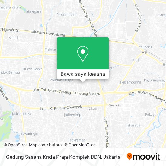 Peta Gedung Sasana Krida Praja Komplek DDN
