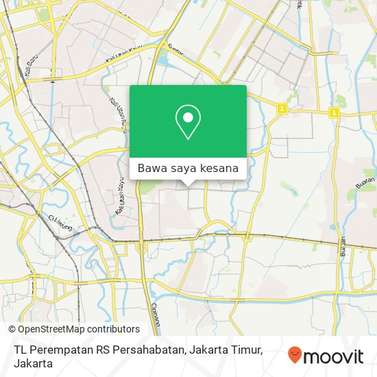 Peta TL Perempatan RS Persahabatan, Jakarta Timur