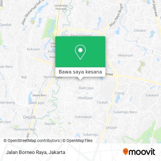 Peta Jalan Borneo Raya