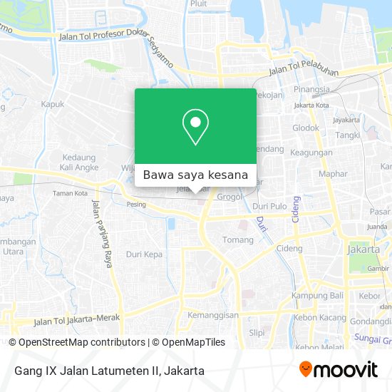Peta Gang IX Jalan Latumeten II