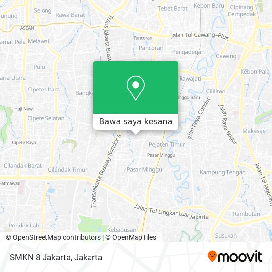 Peta SMKN 8 Jakarta