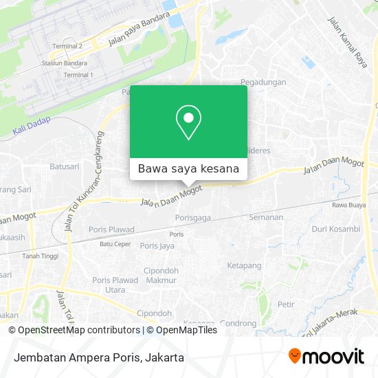 Peta Jembatan Ampera Poris