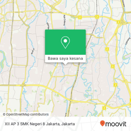 Peta XII AP 3 SMK Negeri 8 Jakarta