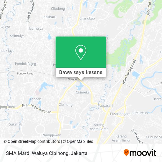 Peta SMA Mardi Waluya Cibinong