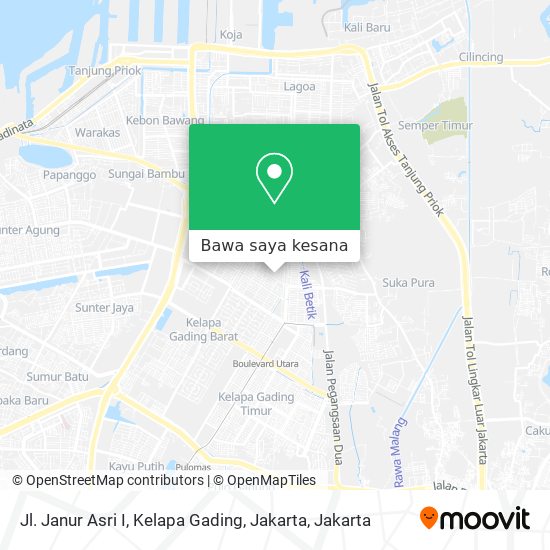 Peta Jl. Janur Asri I, Kelapa Gading, Jakarta