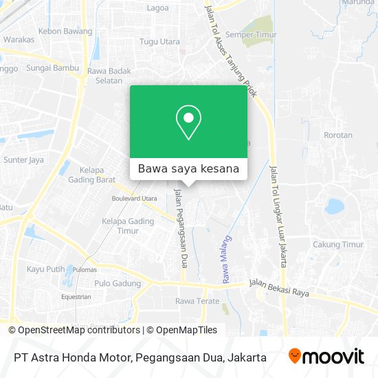 Peta PT Astra Honda Motor, Pegangsaan Dua