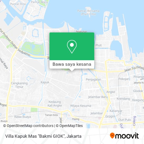 Peta Villa Kapuk Mas "Bakmi GIOK"