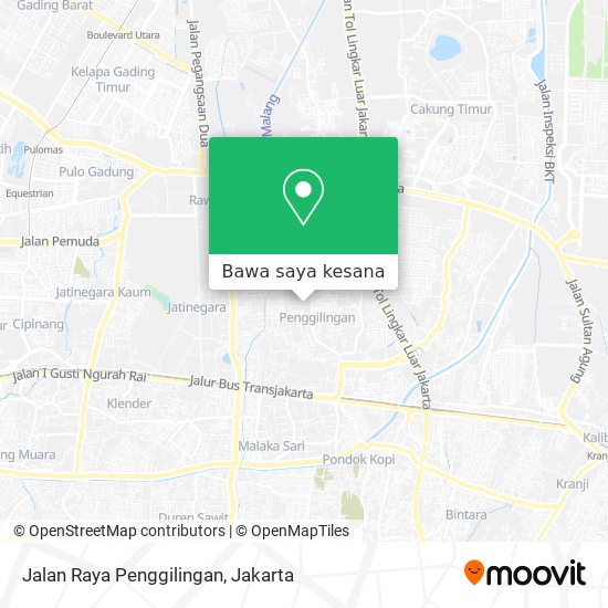 Peta Jalan Raya Penggilingan