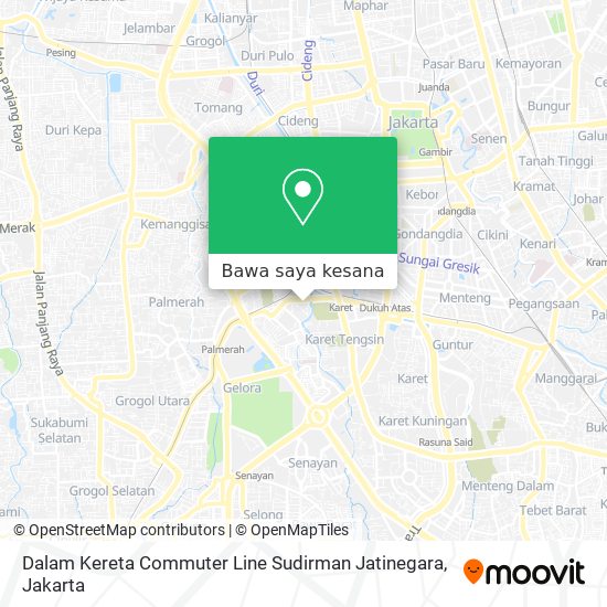 Peta Dalam Kereta Commuter Line Sudirman Jatinegara