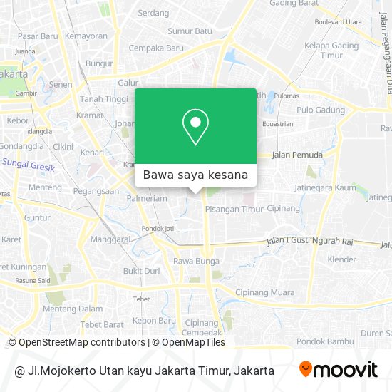 Peta @ Jl.Mojokerto Utan kayu Jakarta Timur