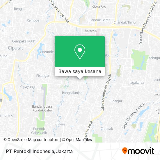 Peta PT. Rentokil Indonesia