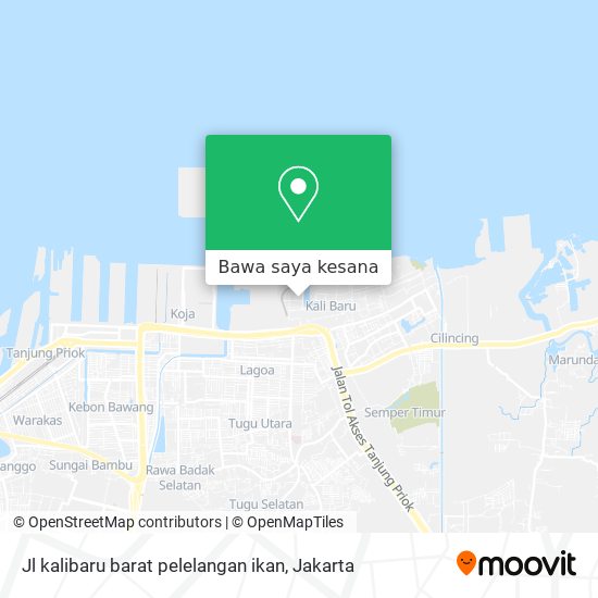 Peta Jl kalibaru barat pelelangan ikan