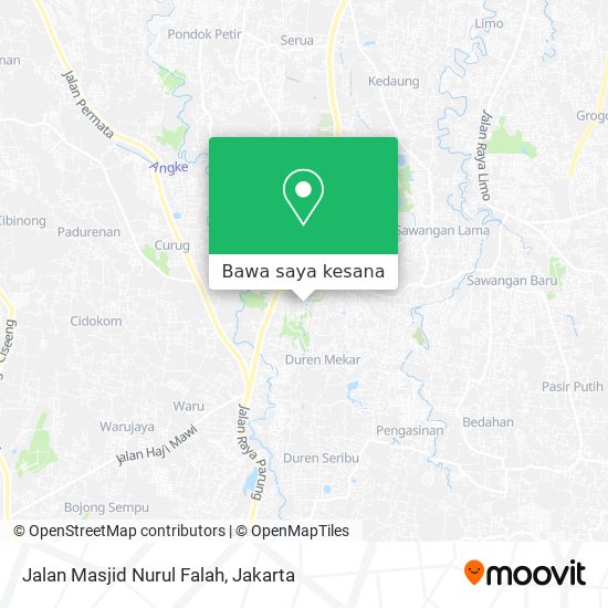 Peta Jalan Masjid Nurul Falah