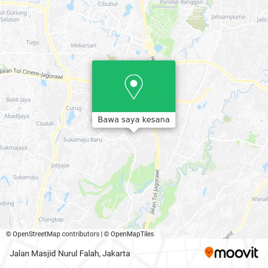 Peta Jalan Masjid Nurul Falah