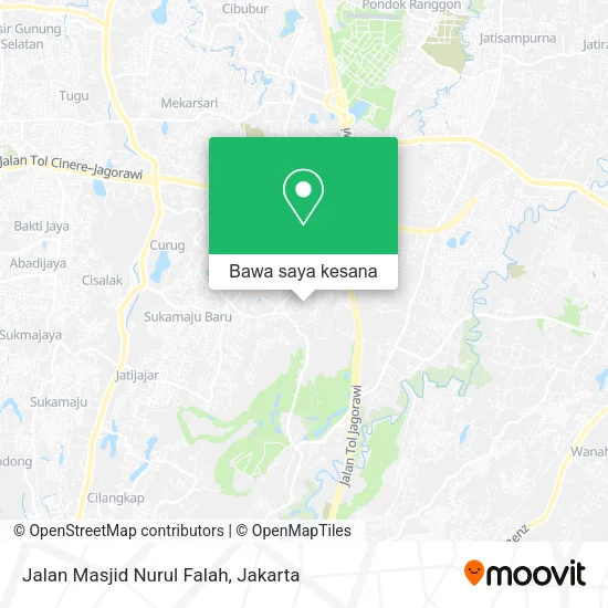 Peta Jalan Masjid Nurul Falah