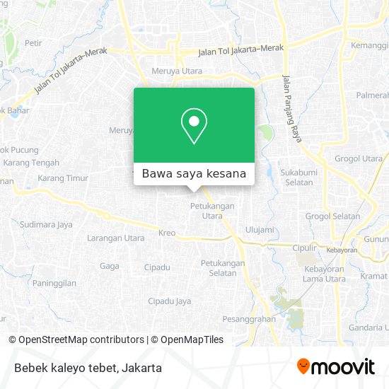 Peta Bebek kaleyo tebet