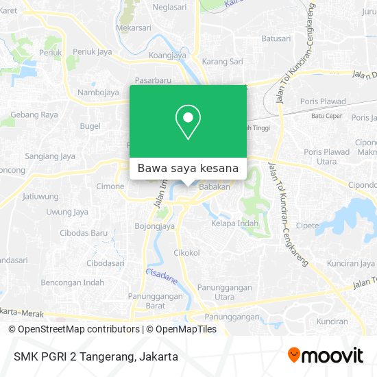 Peta SMK PGRI 2 Tangerang