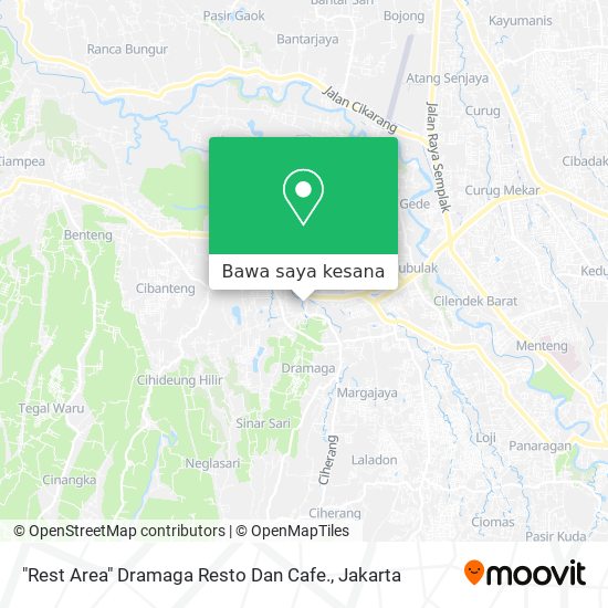 Peta "Rest Area" Dramaga Resto Dan Cafe.