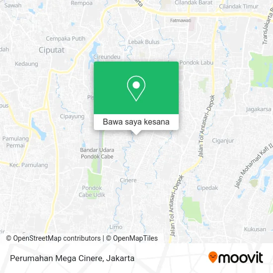 Peta Perumahan Mega Cinere