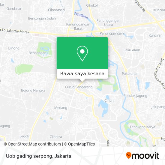 Peta Uob gading serpong