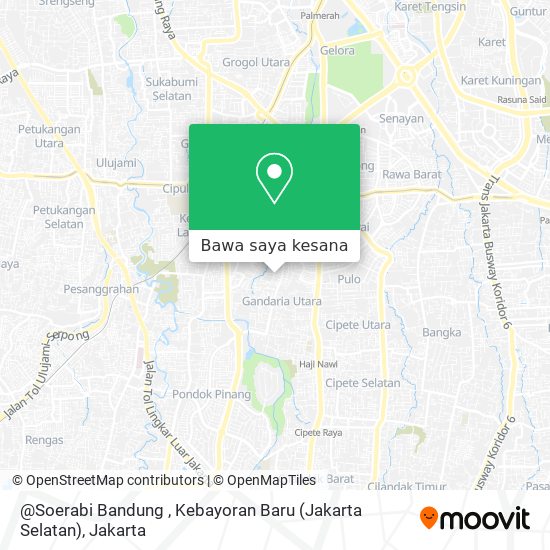 Peta @Soerabi Bandung , Kebayoran Baru (Jakarta Selatan)